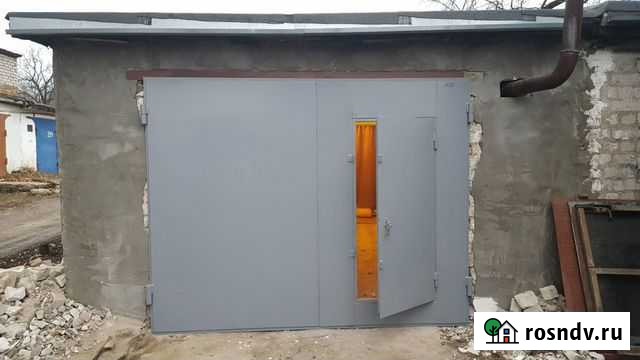 Ворота на гараж с калиткой сварные Самара - изображение 1