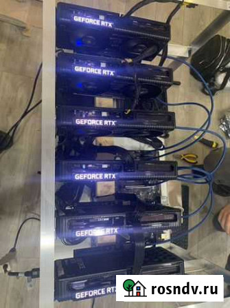 Майнинг ферма 6x RTX 3060 12 GB (220 мх) Воронеж - изображение 1