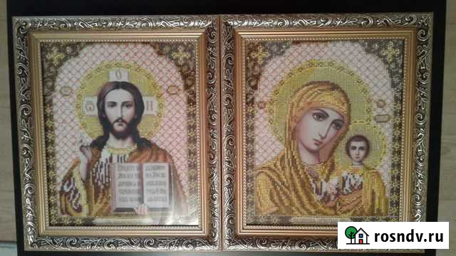 Иконы вышитые бисером для благословения молодых Волгоград - изображение 1