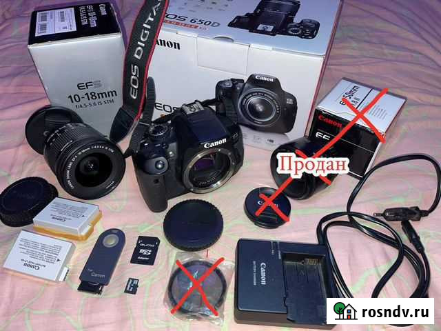 Зеркальный фотоаппарат Canon EOS 650d + ширик + Пермь - изображение 1