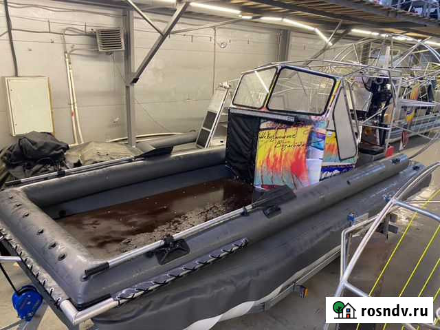 Аэролодка Бриз «Рыбак» Honda D17-135 л.с Красноярск - изображение 1