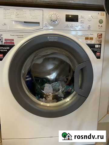 Стиральная машина бу hotpoint ariston Хабаровск - изображение 1