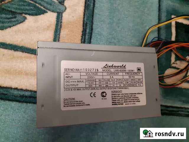 Блок питания 600W Linkworld LW6-600W(12CM) Выкса - изображение 1