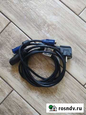 Кабель для монитора VGA + питание Рязань - изображение 1