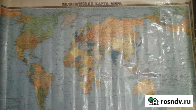 Политическая карта мира 1980 г Мурманск - изображение 1