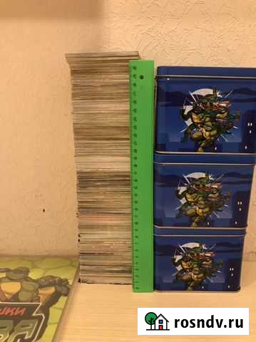 845 карт черепашки ниндзя+3 кейса, р, ср, ур Новосибирск - изображение 1