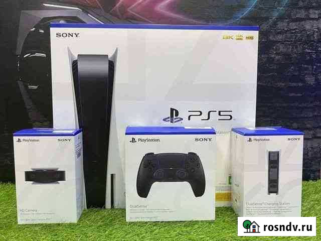 Новая Playstation 5 CFI-1108A 2 Геймпада Курск - изображение 1