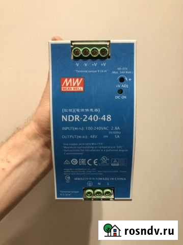 NDR-240-48, Блок питания, 48В,5А,240Вт Химки - изображение 1