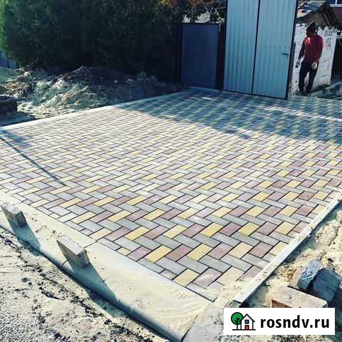 Укладка тротуарной плитки, брусчатки Элиста - изображение 1