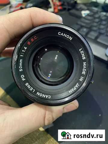 Объектив Canon 50 1.4 SSC FD Клин - изображение 1