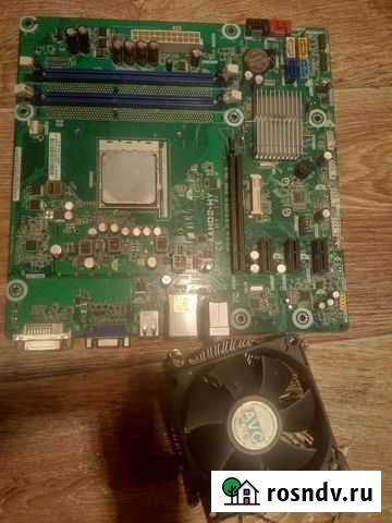 Материнская плата fm1 + процессор и кулер Барнаул - изображение 1