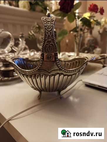 Винтажная ваза для фруктов на лапках-ножках Лысьва - изображение 1