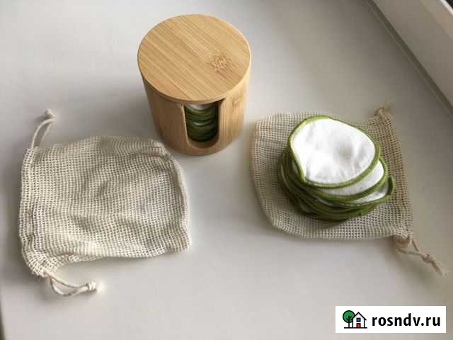 Многоразовые бамбуковый ватные диски (31 шт) Томск - изображение 1