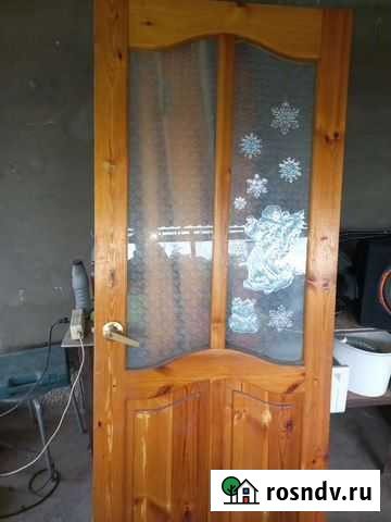 Дверь межкомнатная со стеклом бу 80см Каменск-Шахтинский - изображение 1