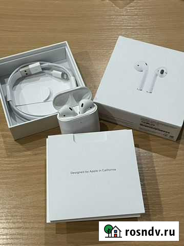 Наушники AirPods 2 with Wireless Charging Case Киров - изображение 1