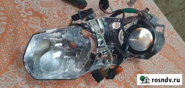 Линза галоген на Субару аутбек BR 2011 c рамкой Надым - изображение 1