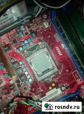 Материнская плата 1156 + процессор i7 + озу 12 Гб Омск - изображение 1