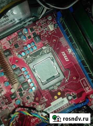 Материнская плата 1156 + процессор i7 + озу 12 Гб Омск - изображение 1