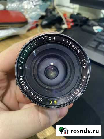 Объектив Soligor Wide Auto 28 2.8 Pentax PK Клин - изображение 1