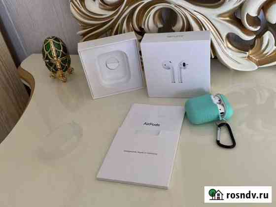 Airpods 2 оригинал с чеком Шахты