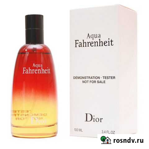 Тестер Christian Dior Fahrenheit Aqua Тольятти - изображение 1