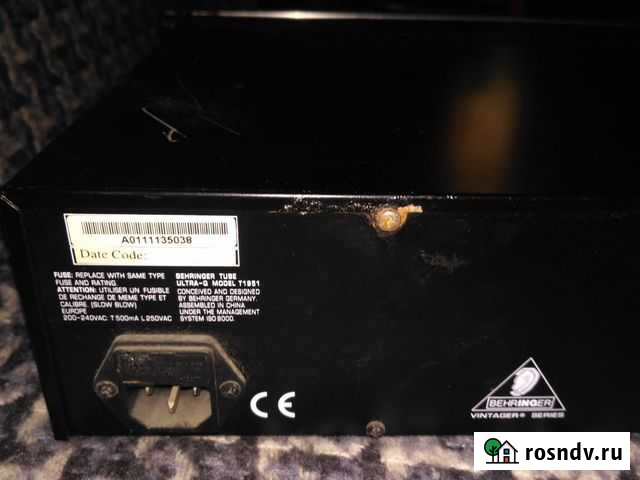 Эквалайзер ламповый behringer Калининград - изображение 1