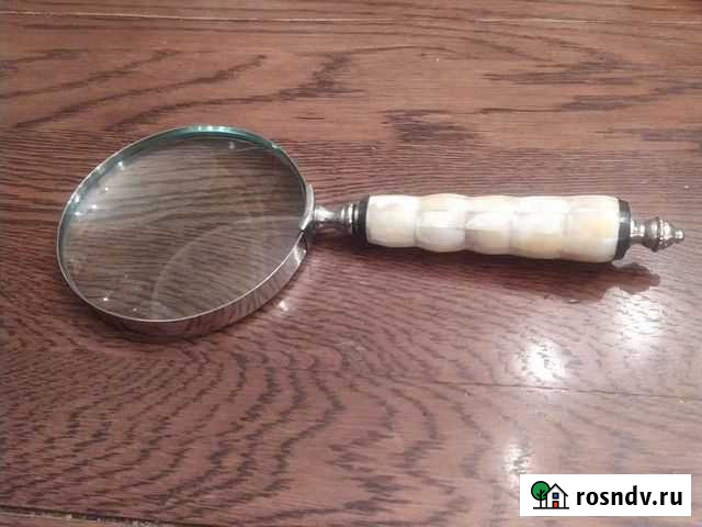 Лупа увеличительное стекло перламутр Снегири - изображение 1