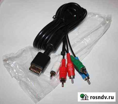 Кабель для Sony PS2 и PS3 Тюльпаны Component AV Воронеж