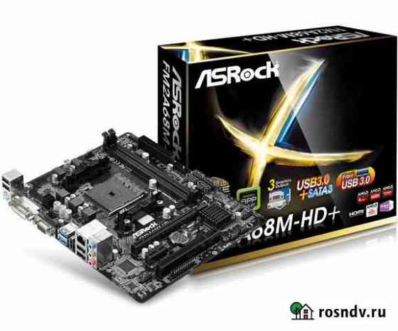 Материнская плата FM2+ ASRock FM2A68M-HD+ AMD A68H Калининград