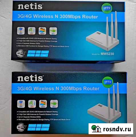 Wi-Fi роутеры netis MW5230 с 3g/4g LTE, USB Киров - изображение 1