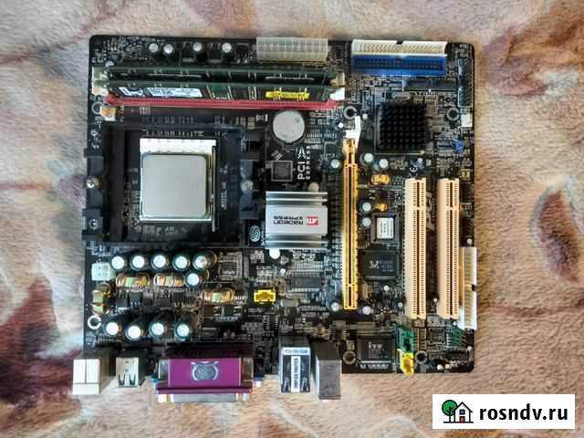 Продам комплект мат.плата+оперативная память+проц Ефремов - изображение 1