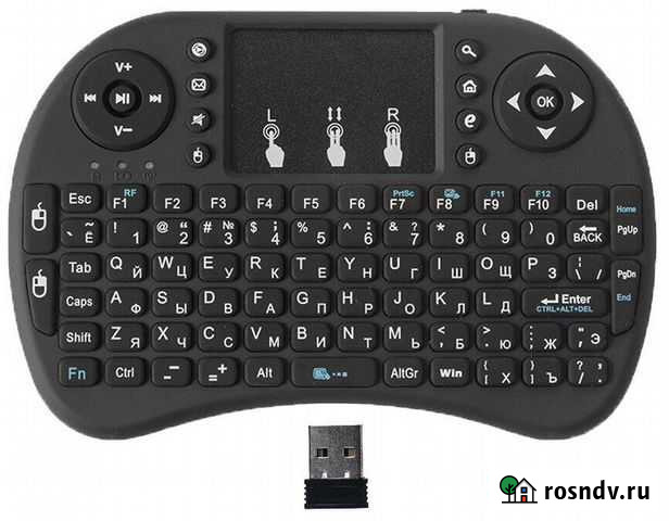 Беспроводная мини-клавиатура. Тачпад. Мембранная Смоленск - изображение 1