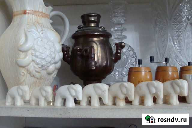 Мраморные слоники 7 шт СССР Белгород - изображение 1