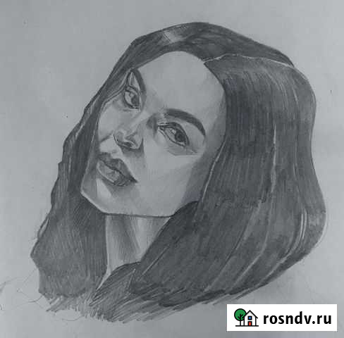 Портрет на заказ, рисунок по фото черно белый Пермь - изображение 1