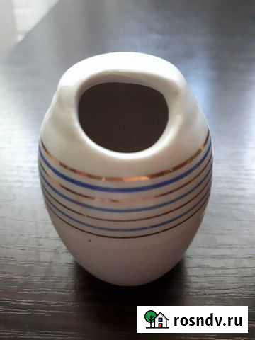 Горчичница, солонка фарфоровая Дулево СССР Россошь - изображение 1