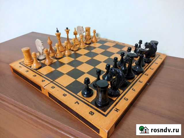 Шахматы на складной доске, дерево, 30х30 см Ярославль - изображение 1