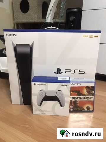 Sony playstation 5 + 2 джойстик + игра Казань - изображение 1