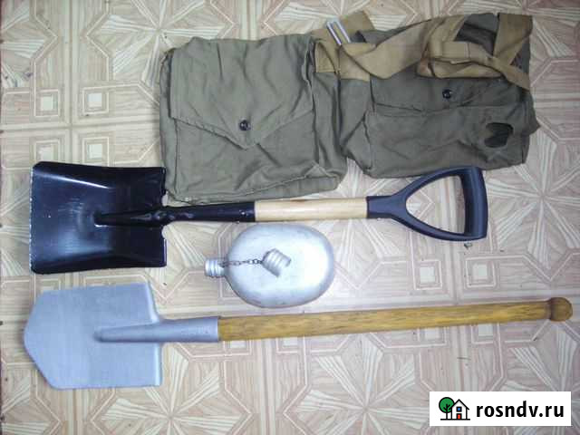 Фляжка, турист. лопатки, подсумок - СССР Новомосковск - изображение 1