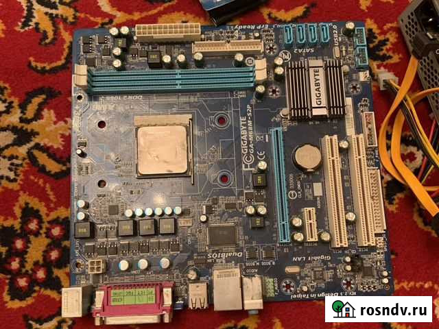 Материнская плата с блоком и процессором Рязань - изображение 1