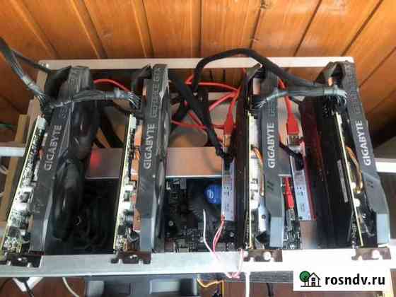 Риг 4 видеокарты 1660 Super 140 Mh Курск