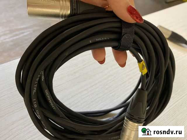 Провод Neutrik XLR 5 pin папа мама 10m Подольск - изображение 1