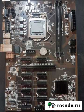 Материнская плата на 12 карт b250 1151для майнинга Казань - изображение 1