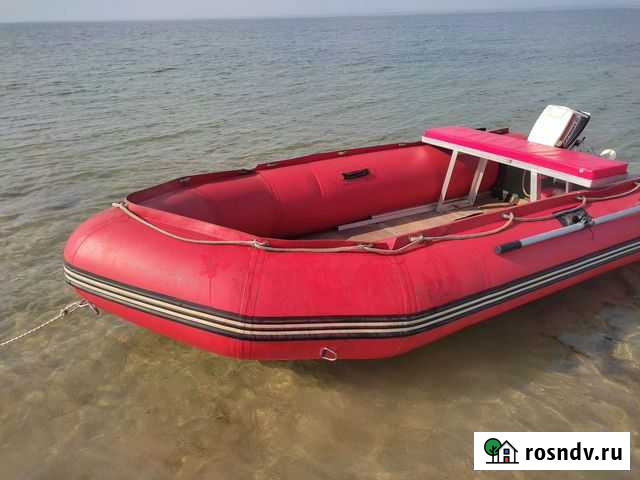 Лодка Dueal пвх 4м, с мотором Johnson 6л.с Севастополь - изображение 1