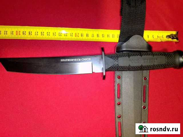 Нож leatherneck*tanto black, сталь D-2, новый,но Белгород - изображение 1