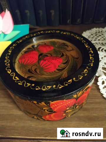 Музыкальная антикварная шкатулка расписная Палех Ижевск - изображение 1