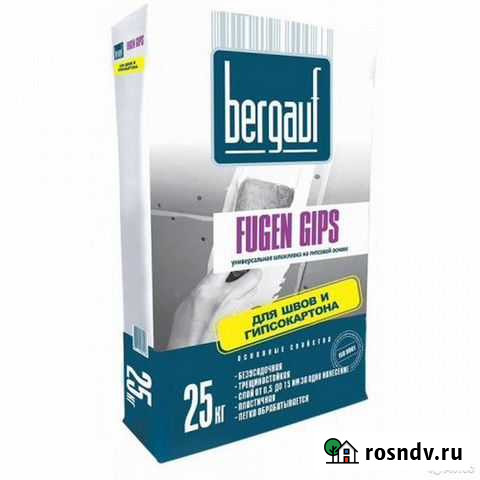 Шпаклевка Bergauf fugen gips универсальная 25кг Саранск - изображение 1