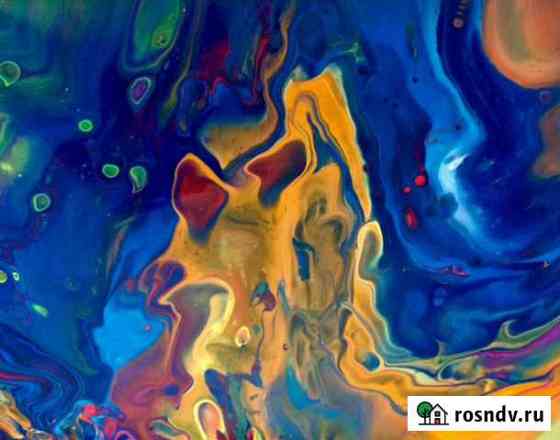 Картина в технике fluid art Уфа