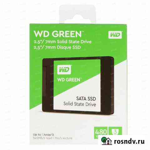 SSD-накопитель 480 гб WD Green WDS480G2G0A новый Хабаровск