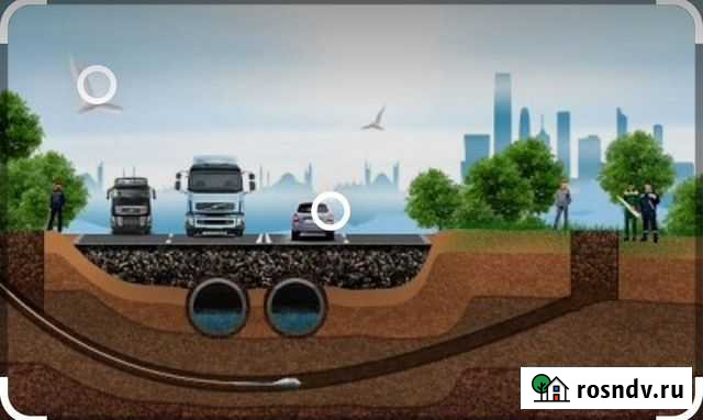 Прокол под дорогой методом гнб Земляны Калининград - изображение 1