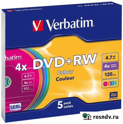 Диски DVD-RW Verbatim 4.7 Омск - изображение 1
